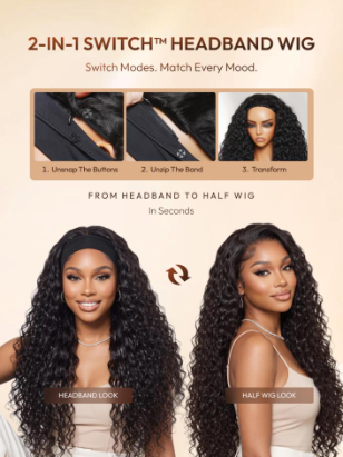 Nadula New Lanuched MeltLine Half Wigs And 2-in-1 headband wigs For Summer Vacation