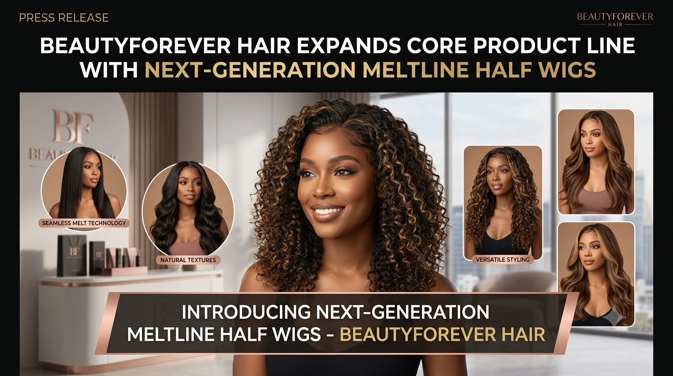 Beautyforever Hair Expands Core Product Line With Next-Generation Meltline Half Wigs