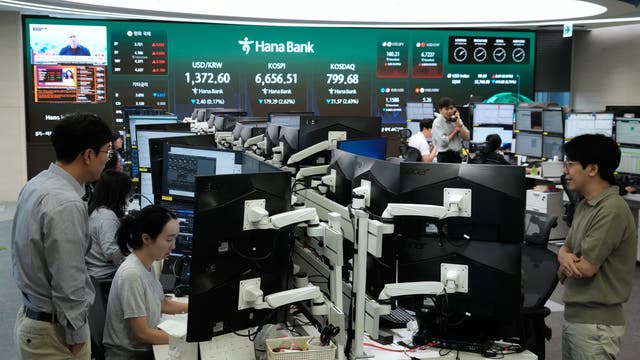 Asian shares decline after stocks slip on Wall Street, while global bond sell-off intensifies
