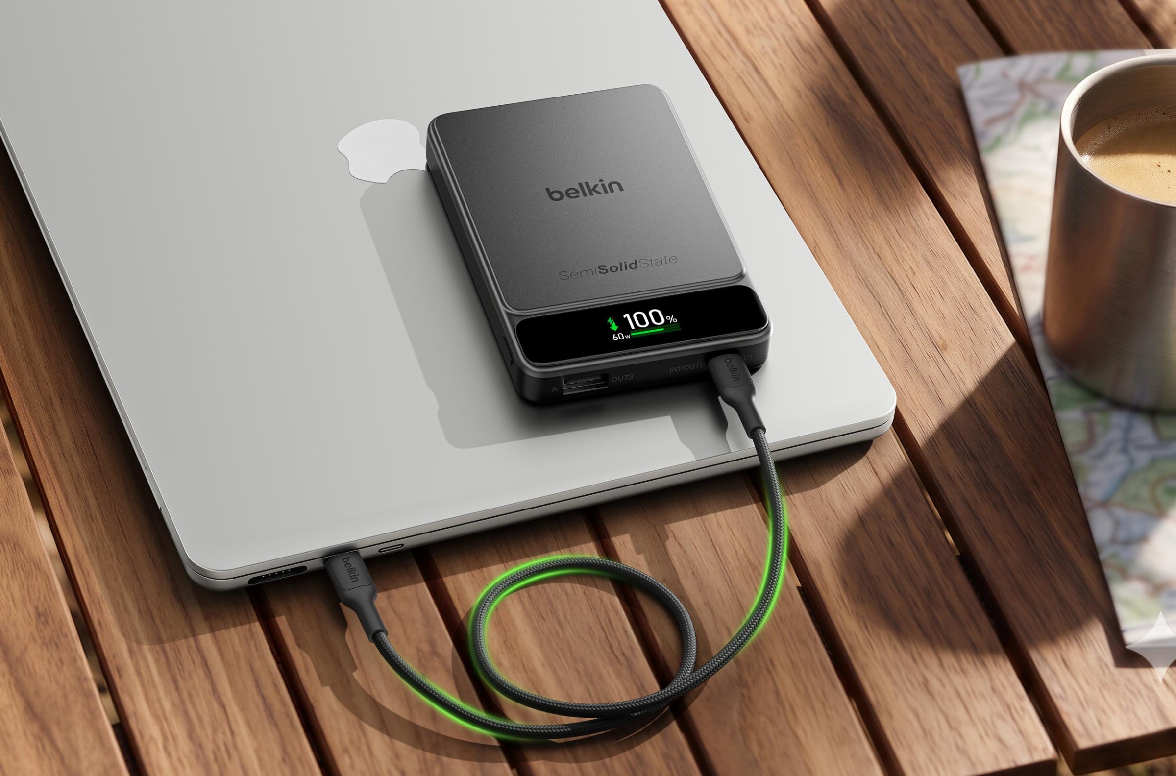 Belkin introduces its first longer-lasting semi-solid-state power banks