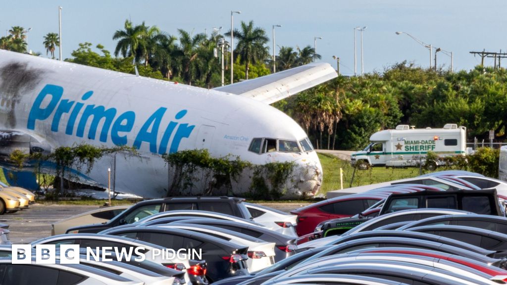 Amazon cargo plane crash in Miami: Five pipo kpai as Amazon cargo plane crash for Miami airport