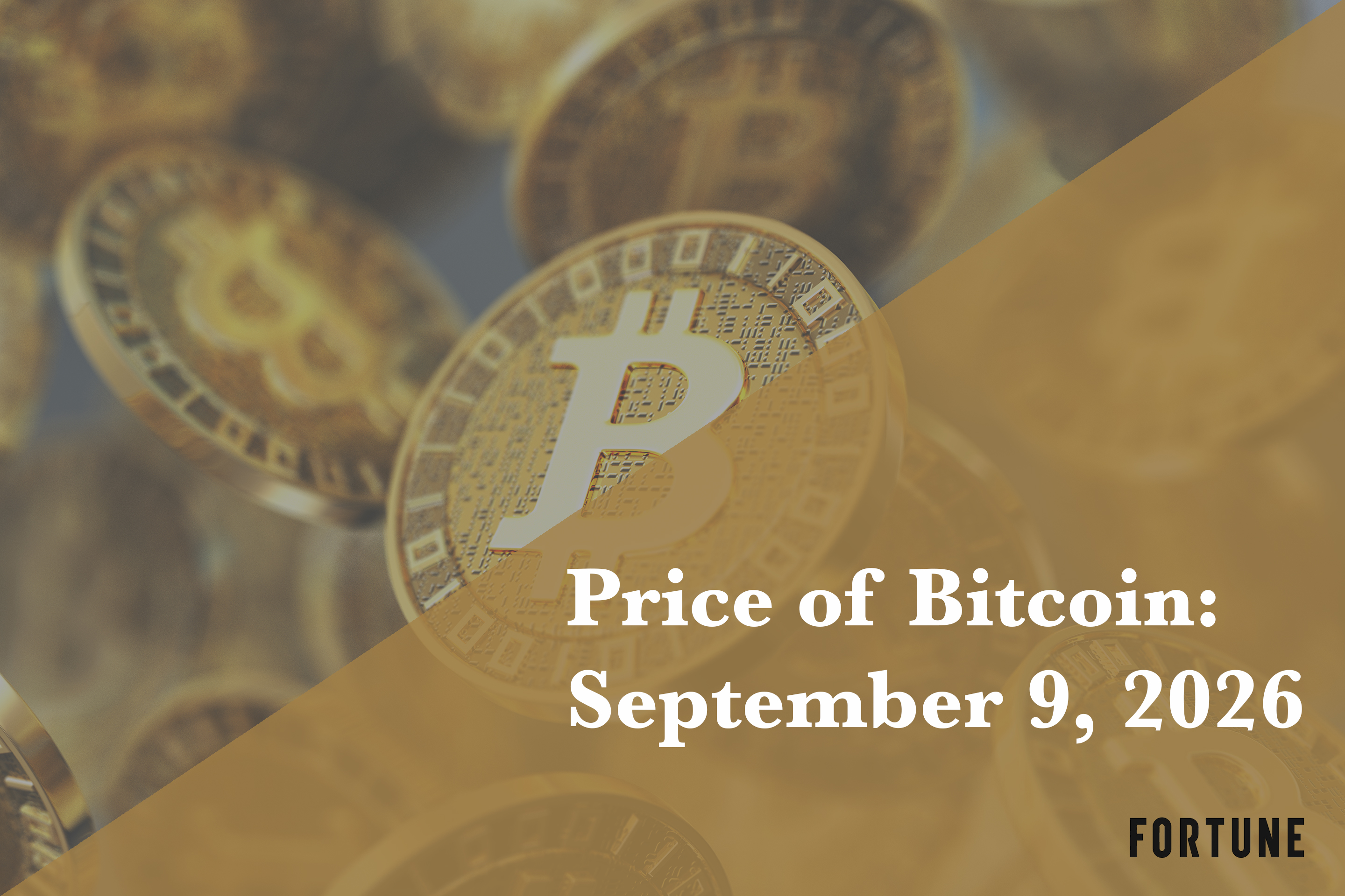 Current price of Bitcoin for Sept. 9, 2026