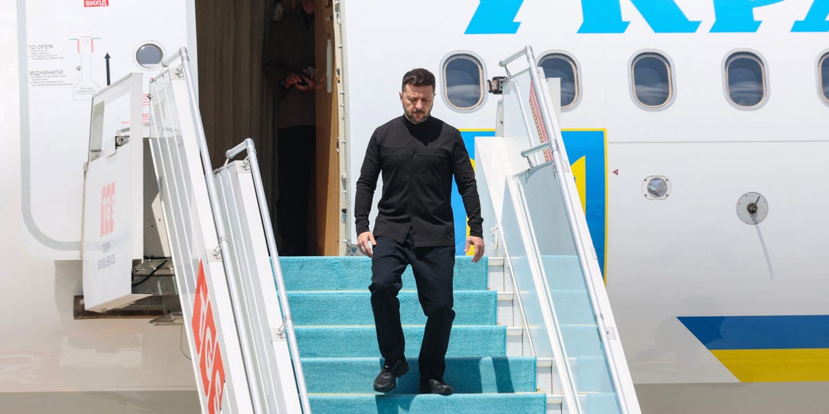 Zelenskyy's plane was 'almost hit' by a Russian drone over Moldovan airspace, NATO member says