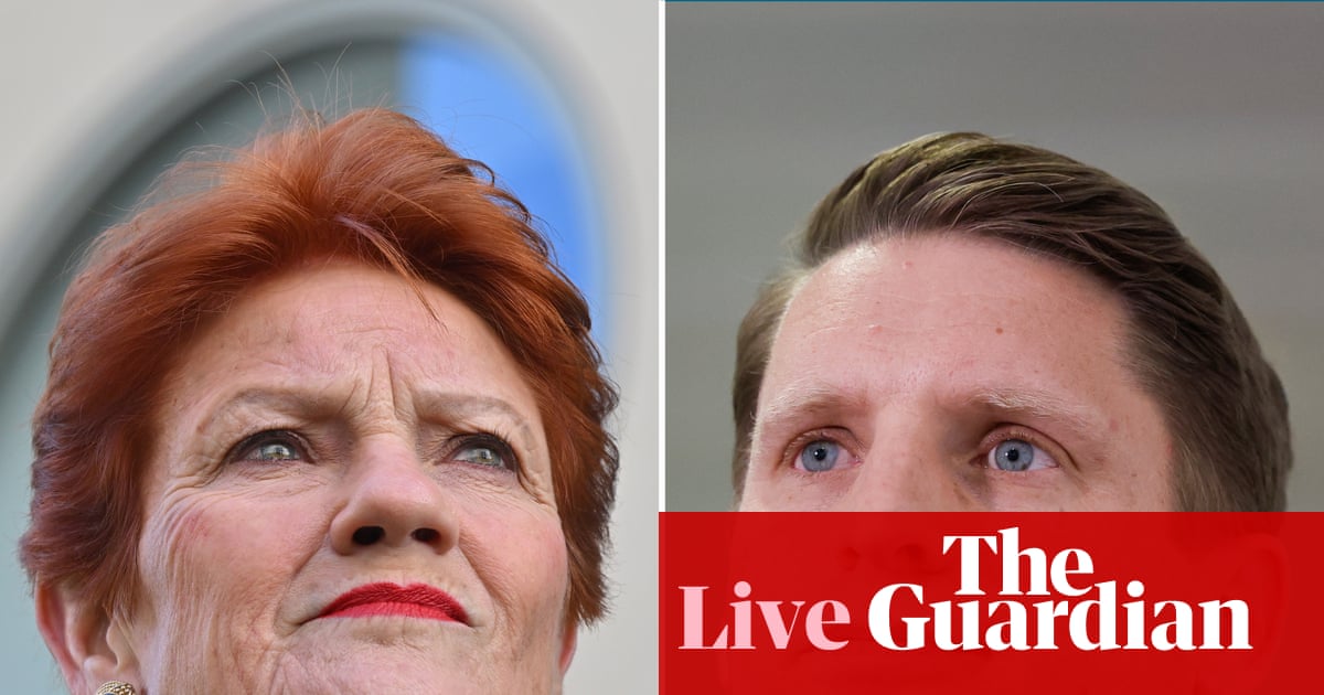 Australia news live: Hanson suggests a ‘chill pill’ for critics as she doubles down on video calling Hastie a ‘traitor’