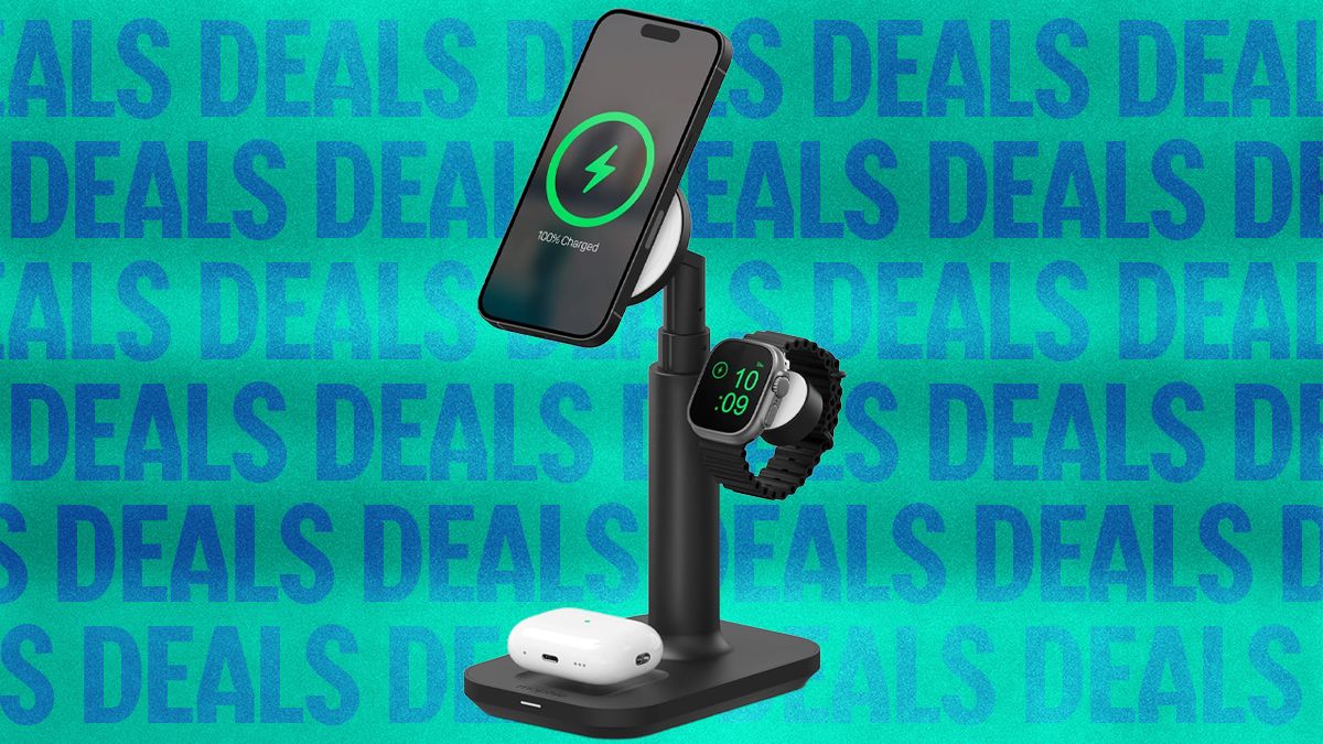 This Terrific Telescopic Charging Stand Is 50 Percent Off Right Now
