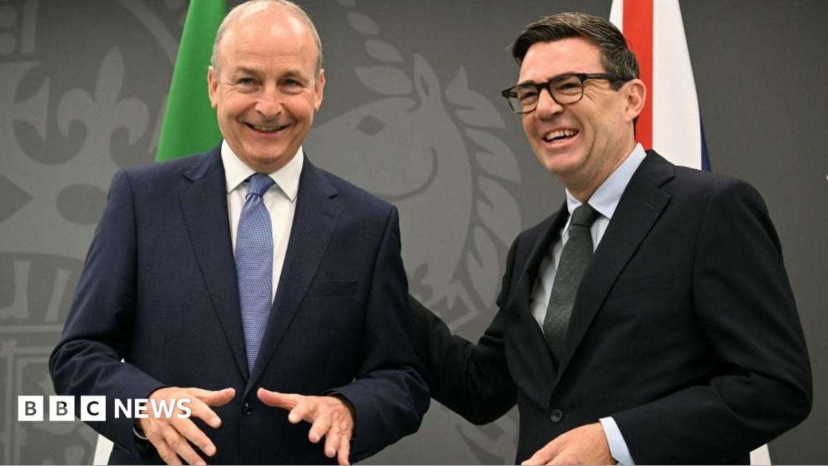 We have duty to 'progress' Good Friday Agreement, Micheál Martin tells Andy Burnham