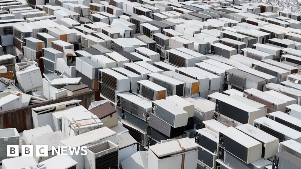 Fridge freezers left at Newport Docks amid suspended collections