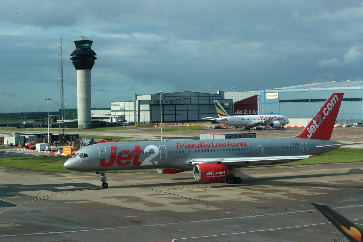 Manchester Airport flights delayed ‘due to hole in the runway’