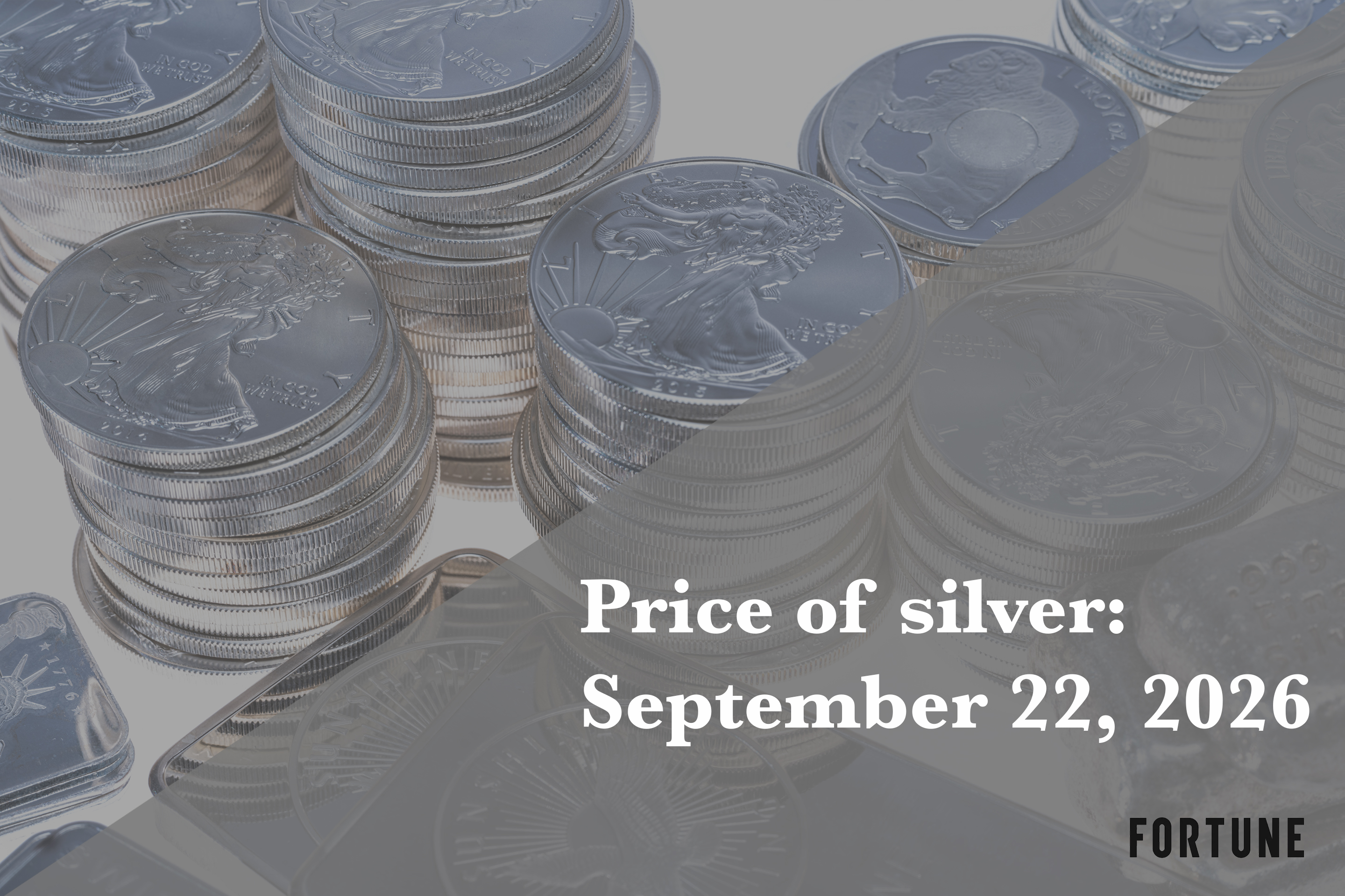 Current price of silver as of Tuesday, September 22, 2026