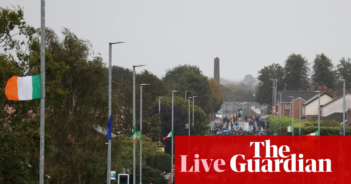 Northern Ireland live: Orange Order to march in Catholic part of Portadown after near 30-year ban