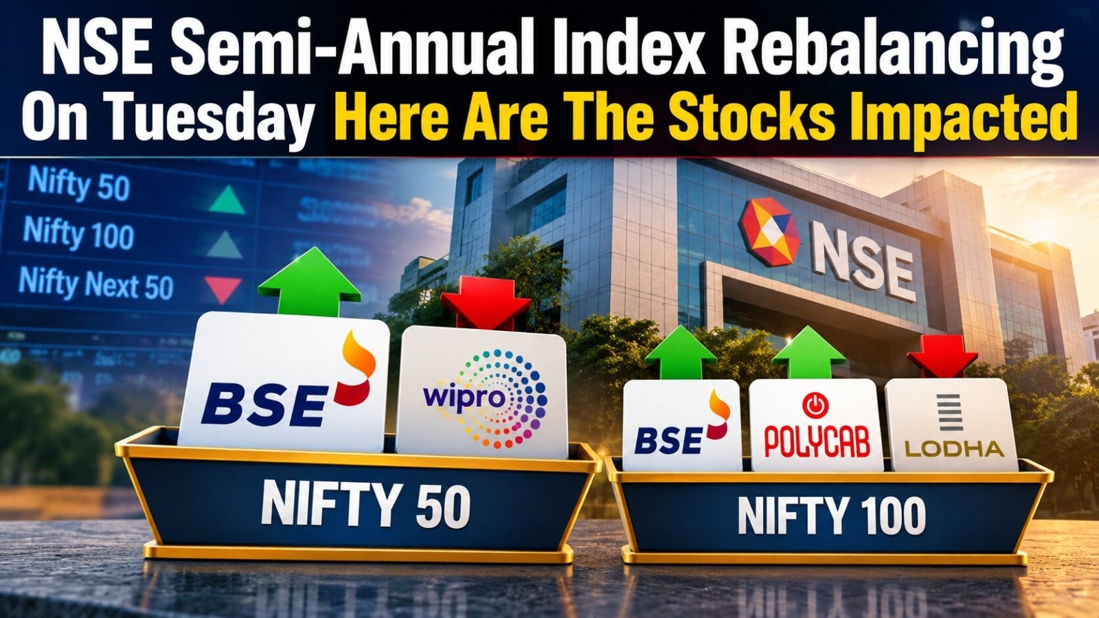 NSE Rebalancing On Tuesday: These stocks set for biggest inflows and outflows