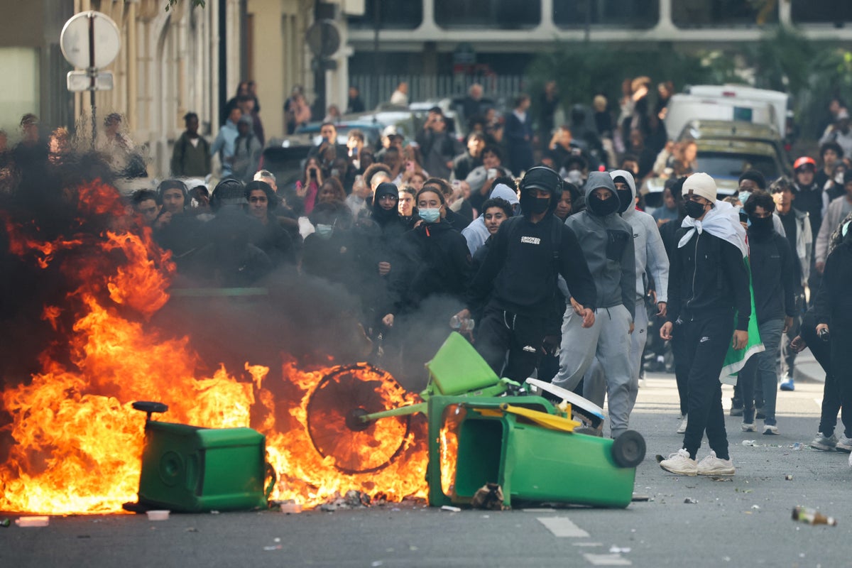 Thousands of arrests, hundreds of schools closed and dozens of teachers attacked as French student riots escalate