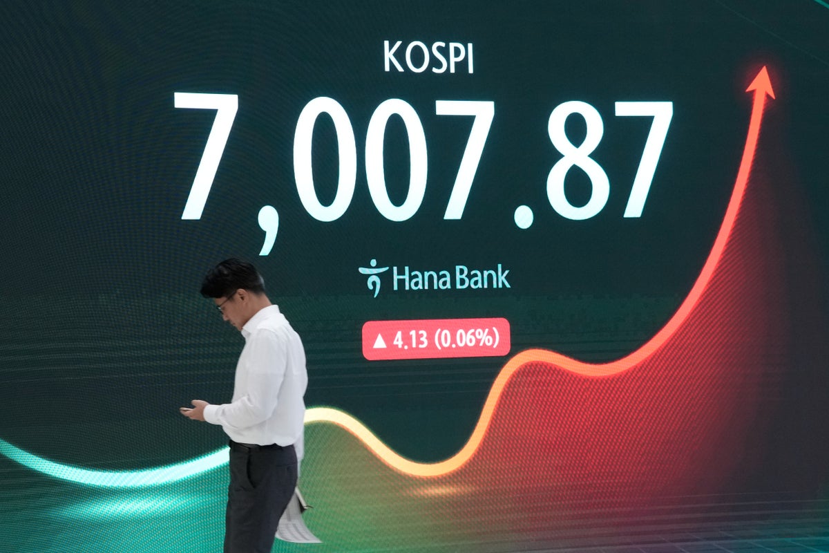 Asian shares are mixed after Wall Street gains, oil price steadies