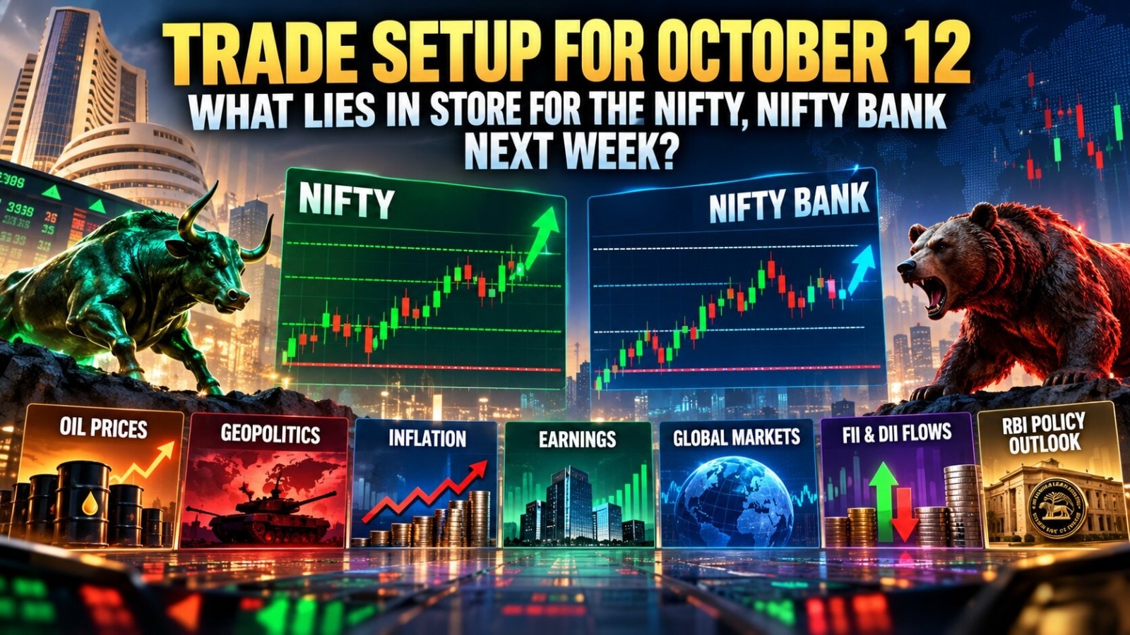 Nifty Outlook For October 12: Make-or-break levels for the week & key market triggers