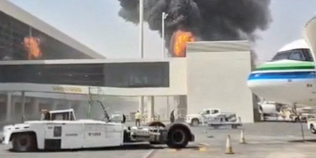 Deadly Saudi airport strikes mark major Mideast escalation