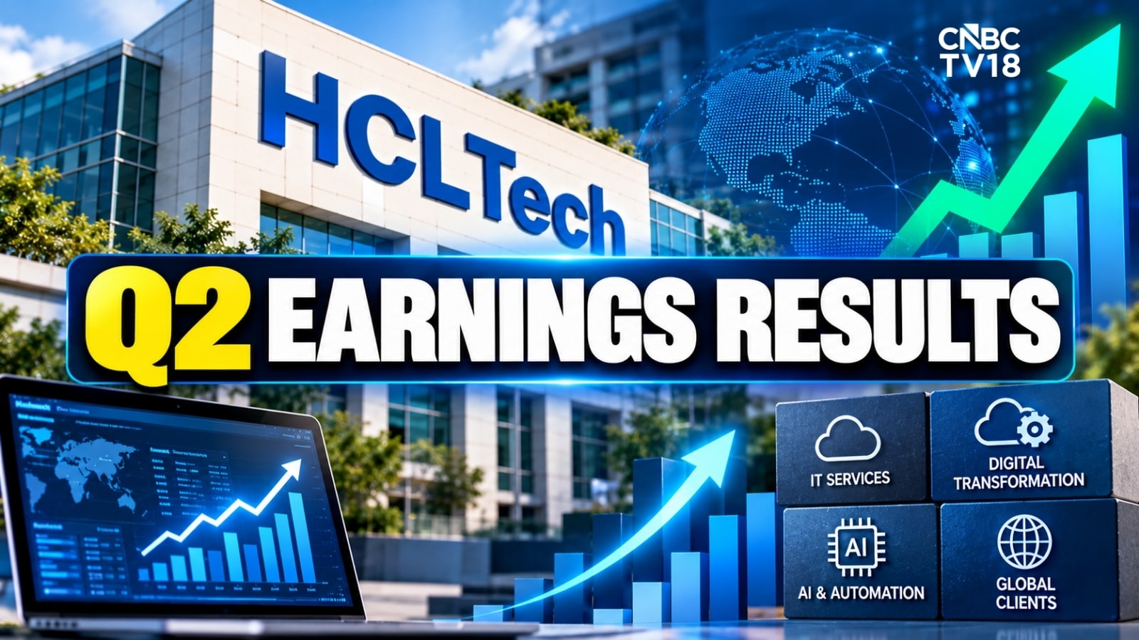 HCLTech raises FY27 revenue growth guidance to 2.5-4%; Q2 profit beats estimates