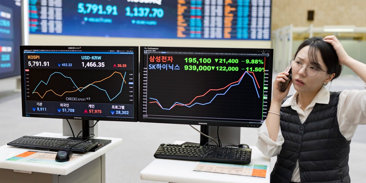 Chaos in Korea's market is sending shockwaves through US chip stocks