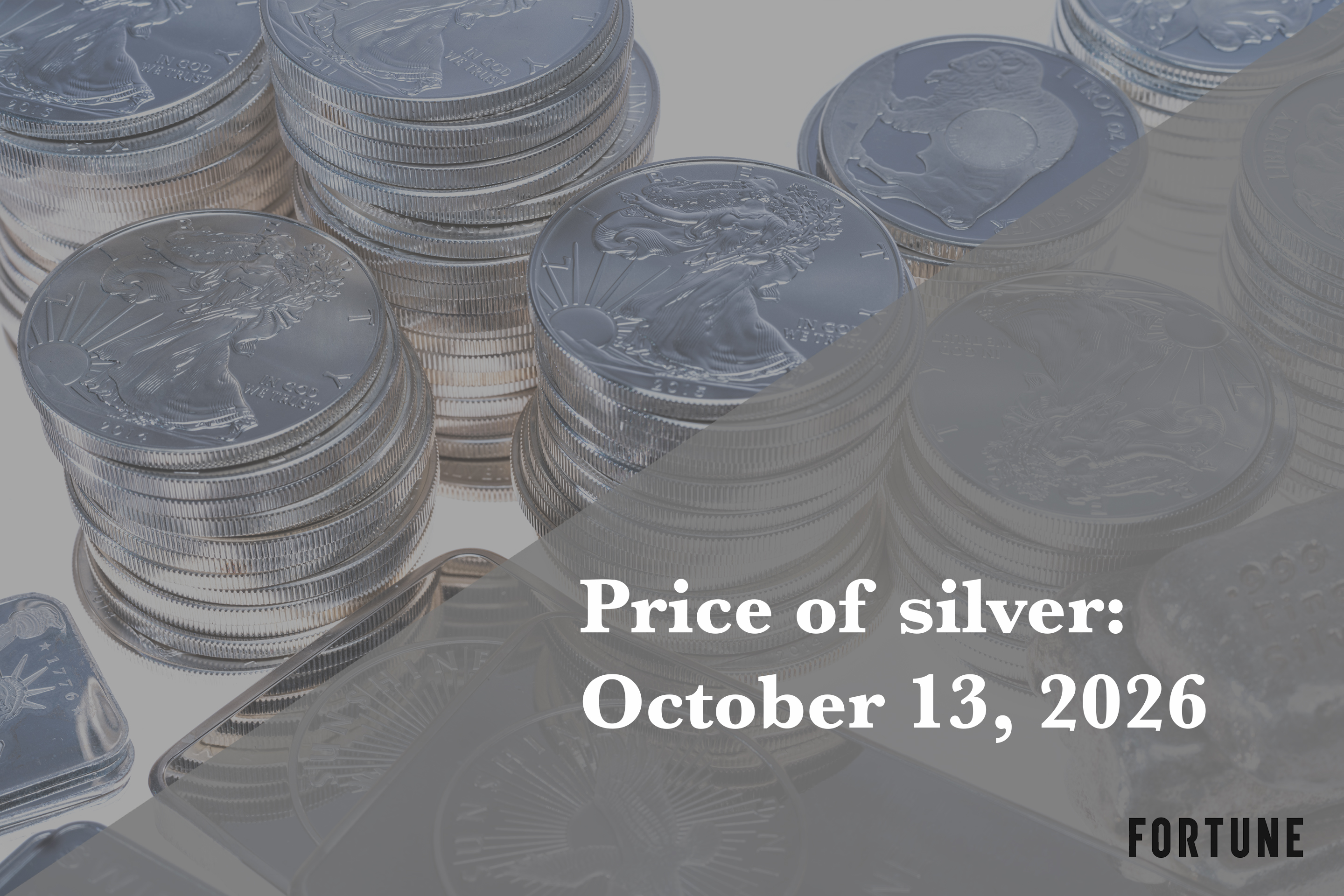Current price of silver as of Tuesday, Oct. 13, 2026