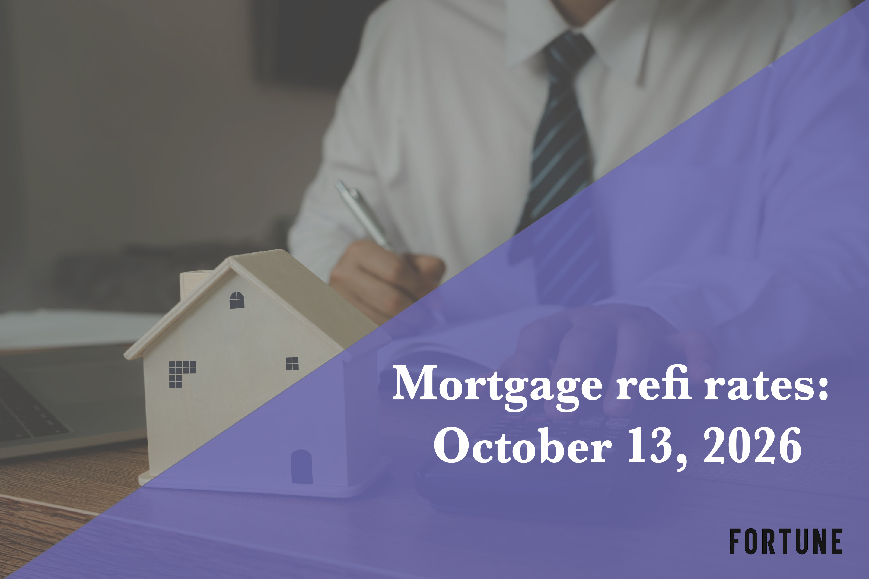 Current refi mortgage rates report for Oct. 13, 2026