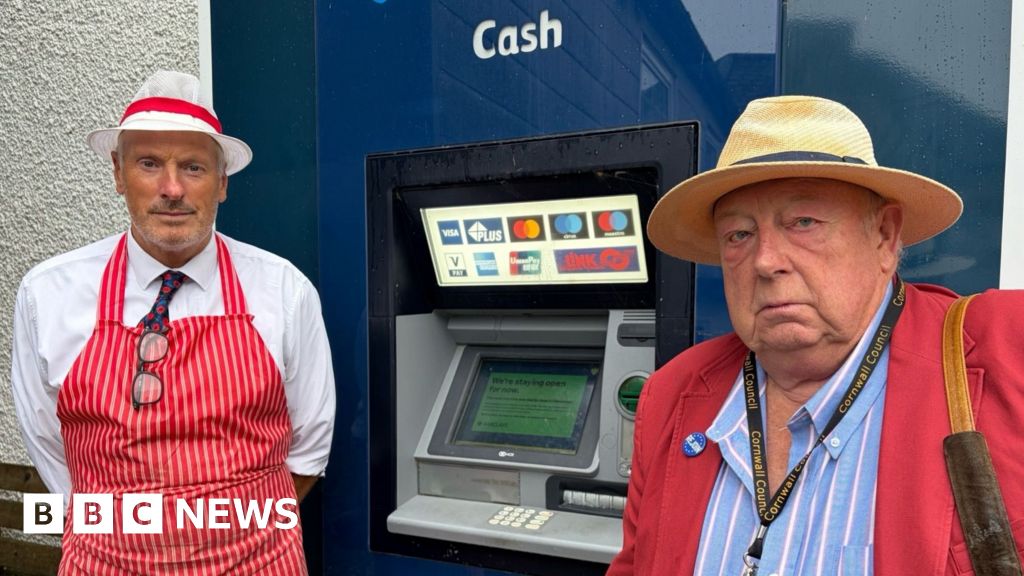 Mock funeral planned for last cash machine in Cornwall village