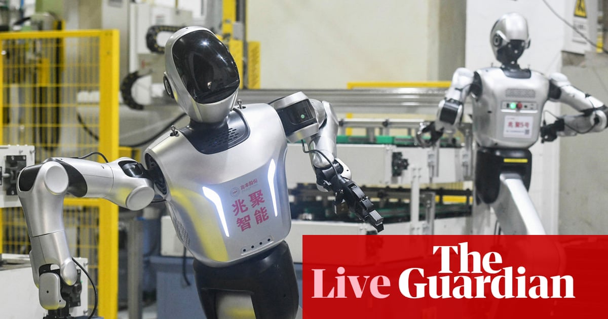 Roaring exports lift China’s economic growth; violent French protests put pressure on euro and bonds – business live