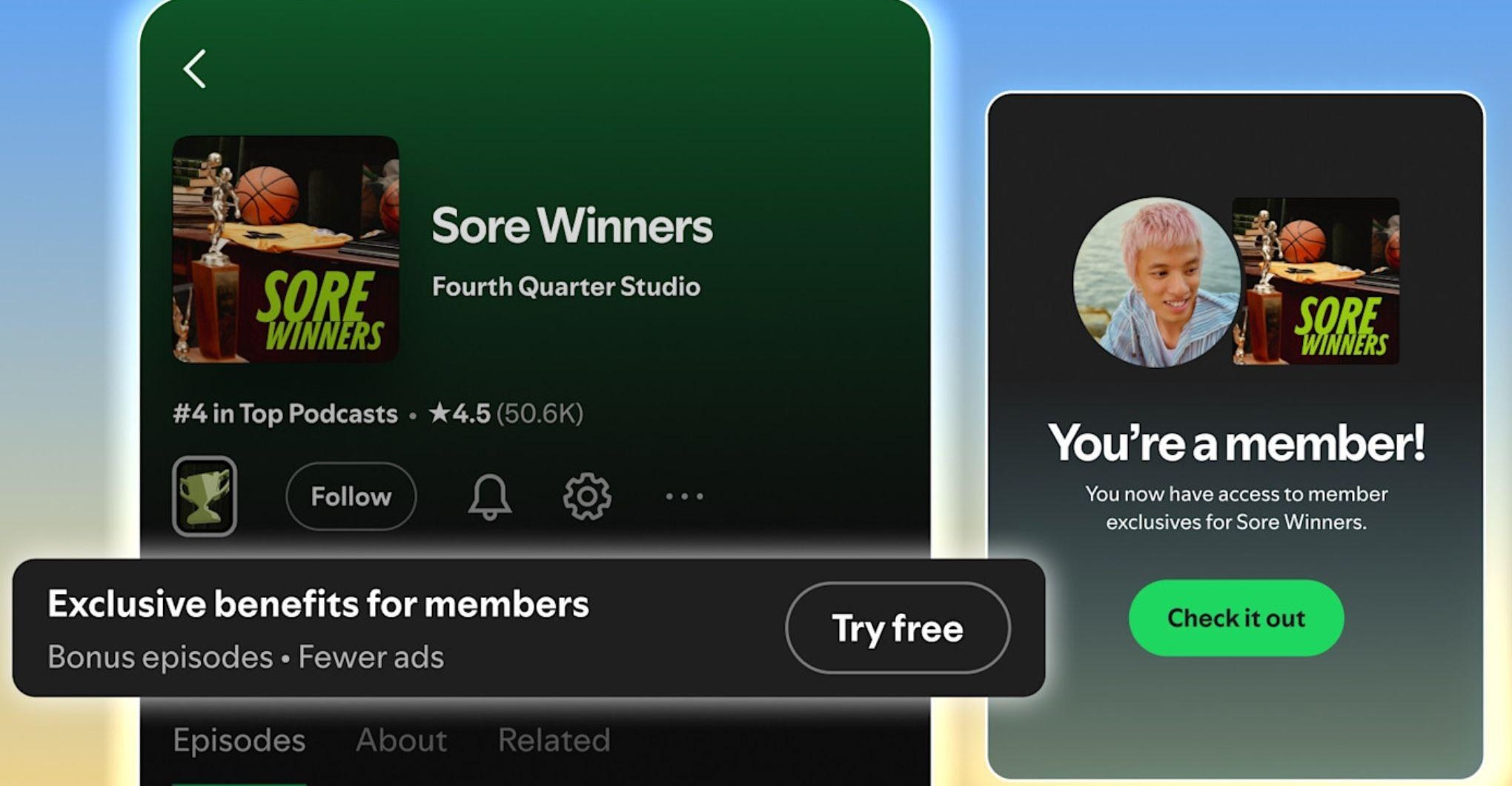 Spotify’s new podcast memberships let you pay for extra perks