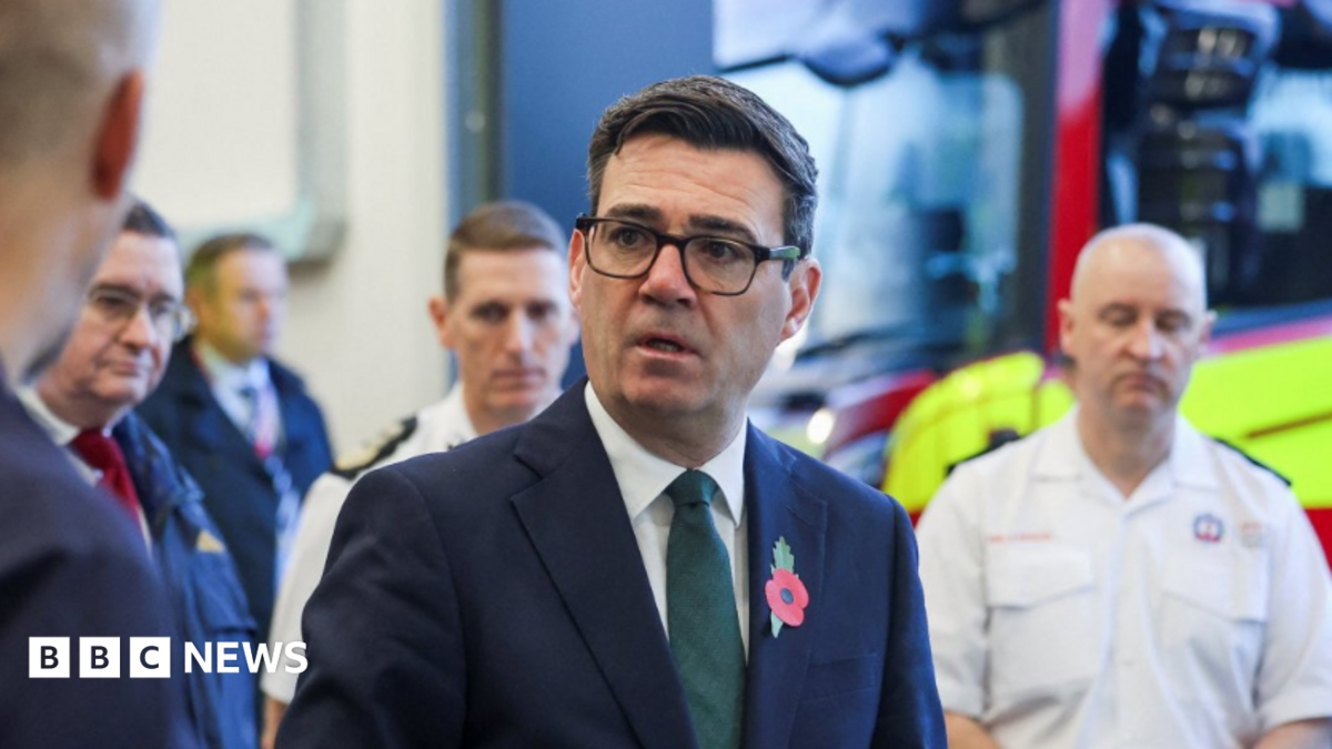 Burnham suggests stocking up on tinned food and bottled water