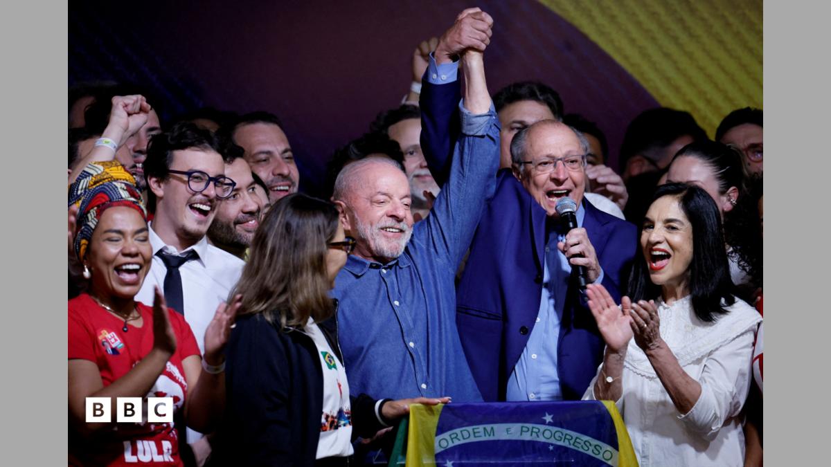 Brazil election: President Lula da Silva beats Flavio Bolsonaro