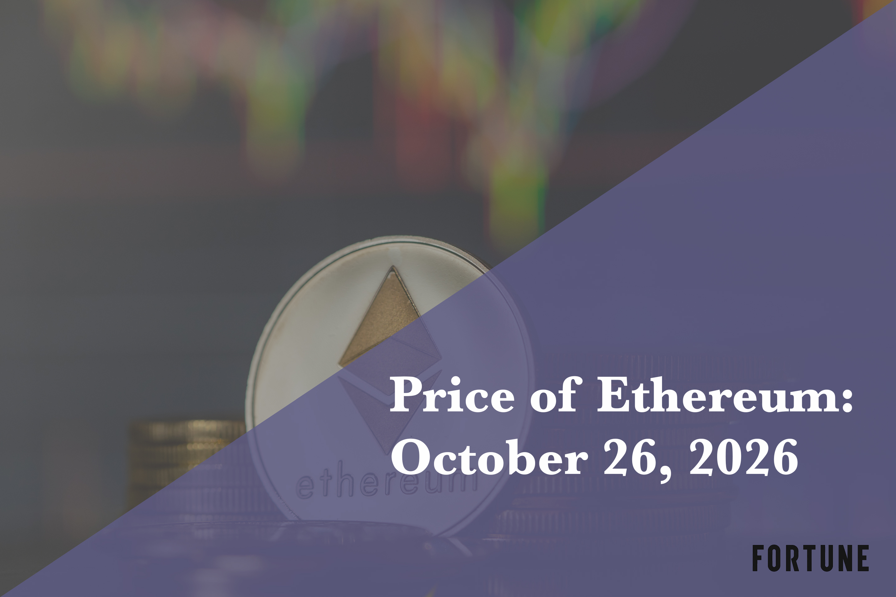 Current price of Ethereum for Oct 26, 2026