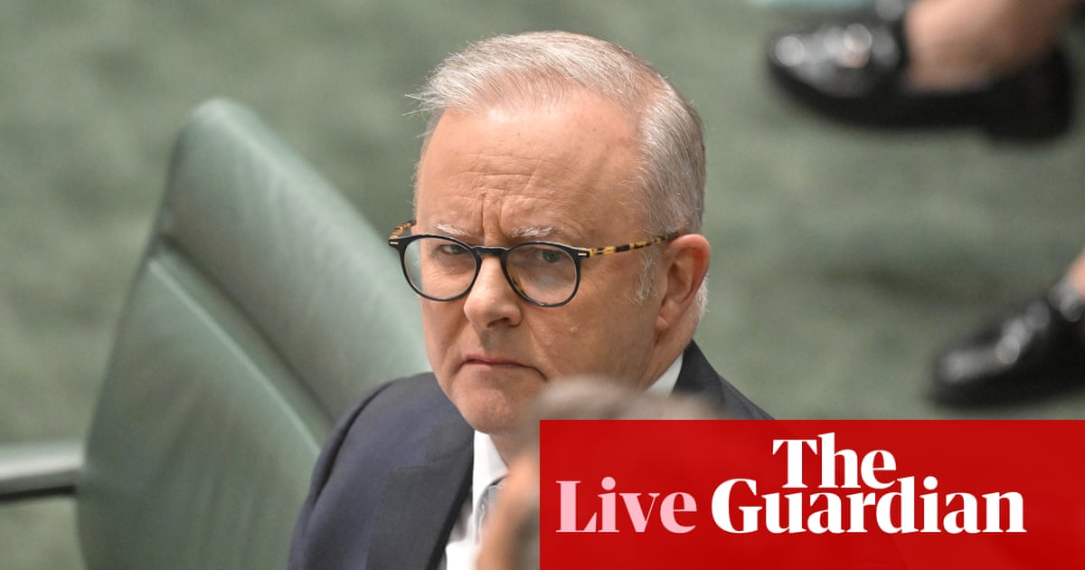Coalition MP ejected from question time after swearing at PM – as it happened