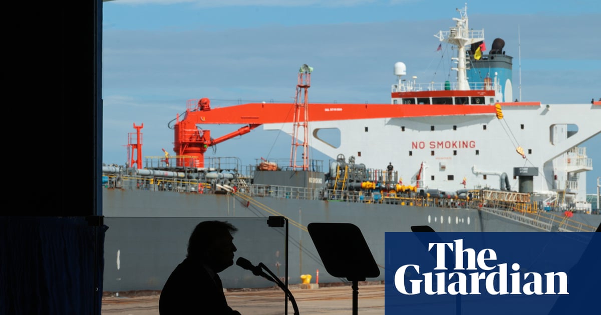 Trump shows off tanker with ‘1m barrels of oil’ and floats Venezuela as 51st state